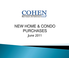 lawyers for purchasing new homes & condos